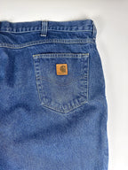 Vintage 00s Carhartt Relaxed Fit Straight Leg Heavyweight Denim Workwear Carpenter Jeans (46x32)