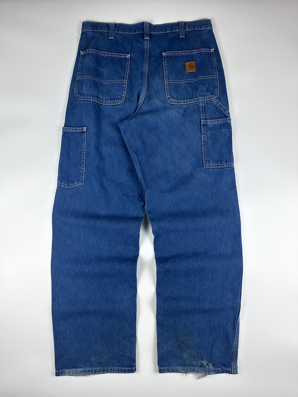 Vintage 00s Carhartt Relaxed Dungaree Fit Workwear Carpenter Denim Jean (33x31.5)