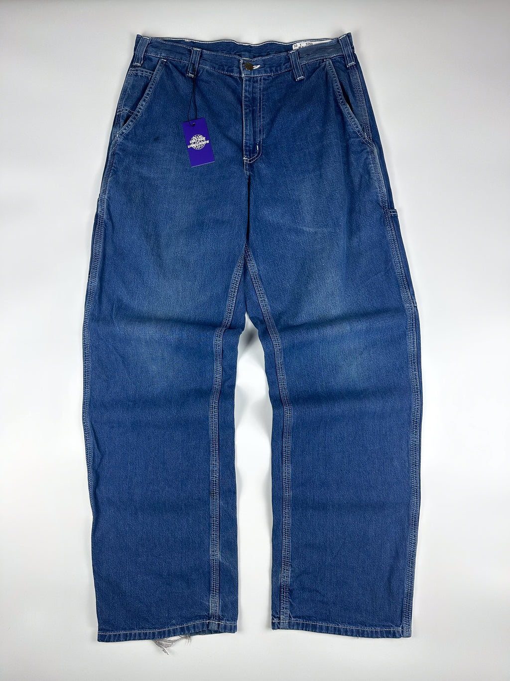 Vintage 00s Carhartt Relaxed Dungaree Fit Workwear Carpenter Denim Jean (33x31.5)