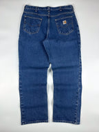 Vintage 00s Carhartt Flame Resistant Heavyweight 5-Pocket Denim Carpenter Jeans (36x30)
