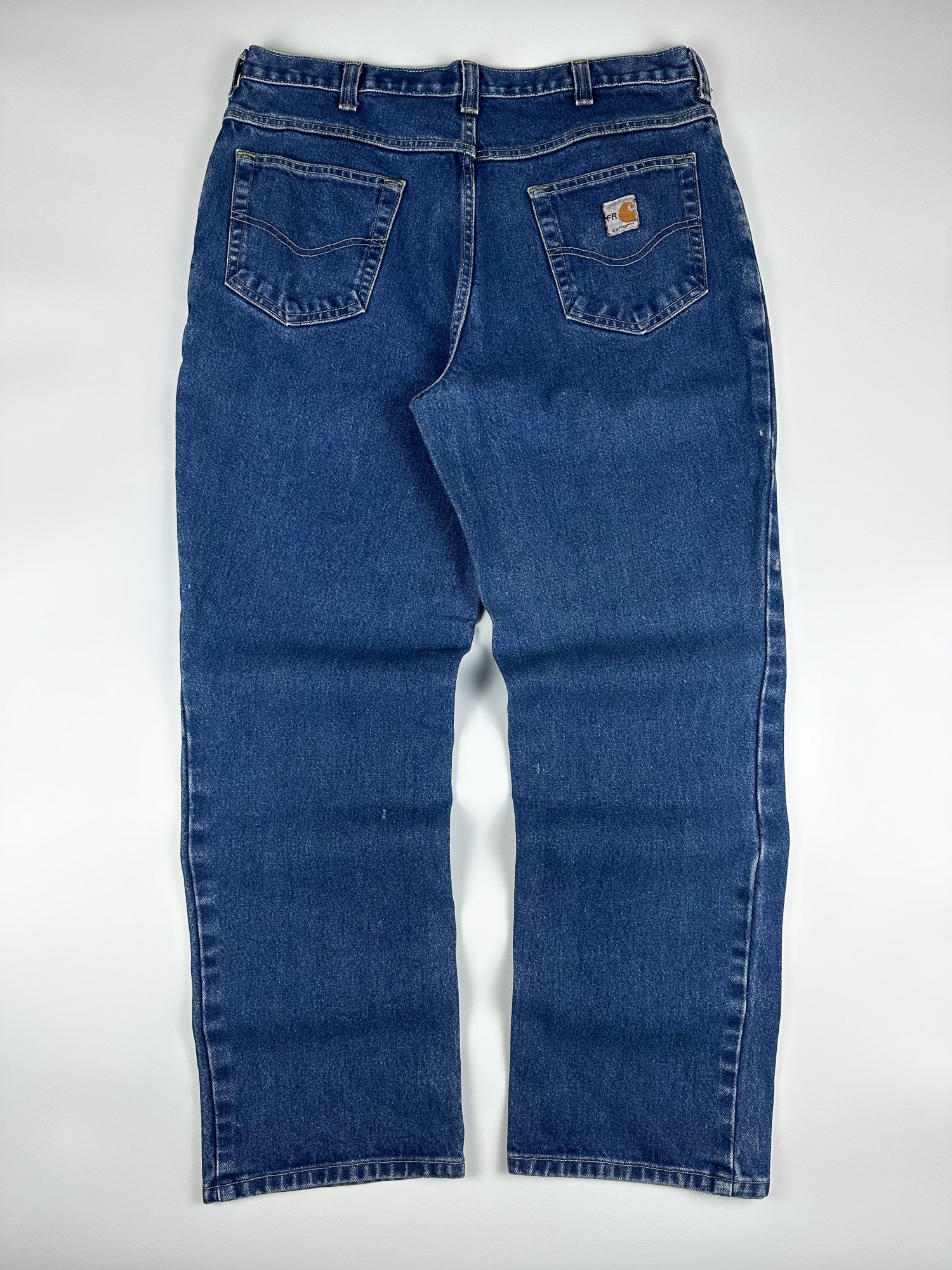 Vintage 00s Carhartt Flame Resistant Heavyweight 5-Pocket Denim Carpenter Jeans (36x30)
