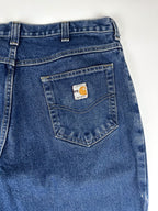 Vintage 00s Carhartt Flame Resistant Heavyweight 5-Pocket Denim Carpenter Jeans (36x30)