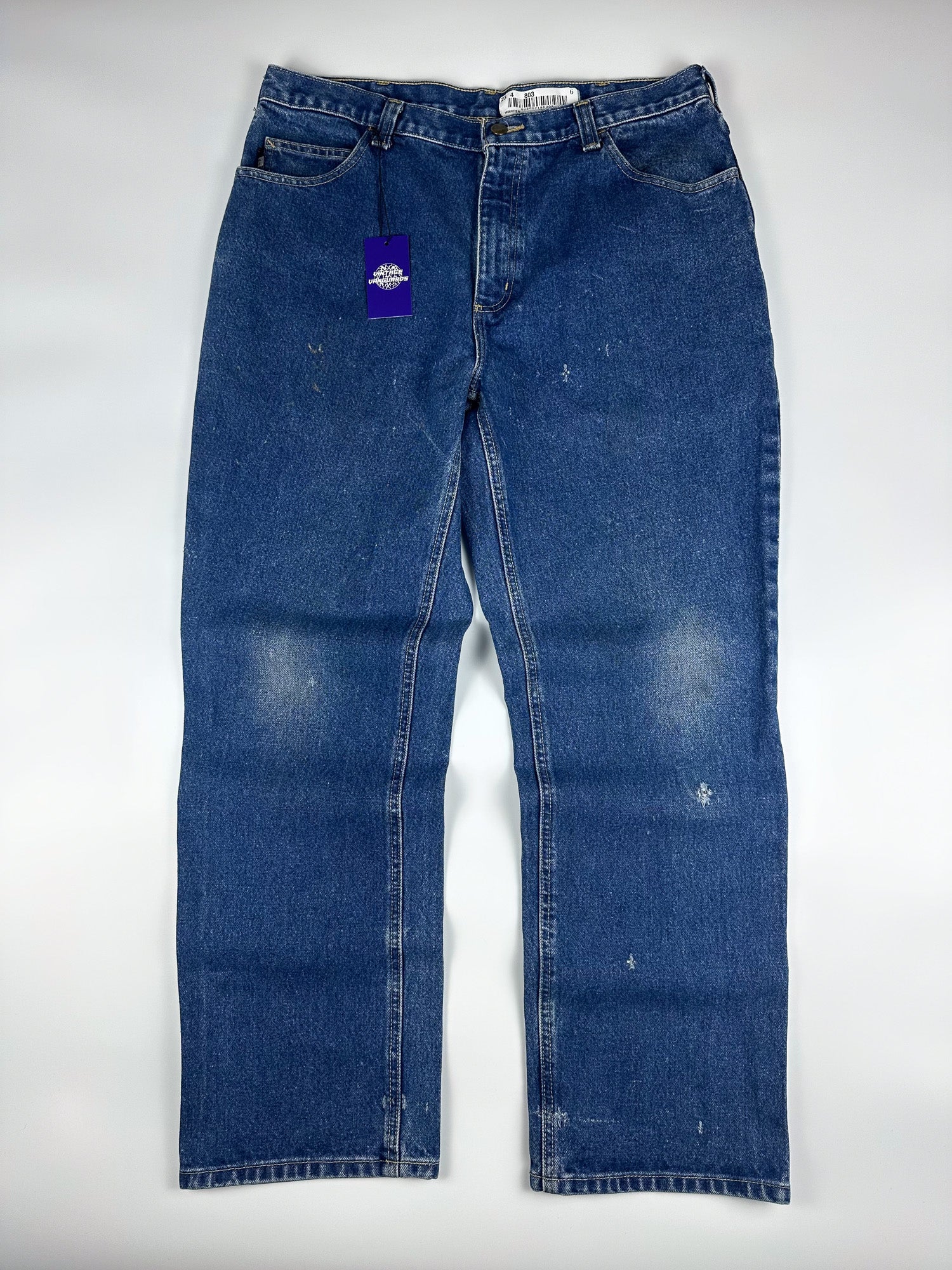 Vintage 00s Carhartt Flame Resistant Heavyweight 5-Pocket Denim Carpenter Jeans (36x30)