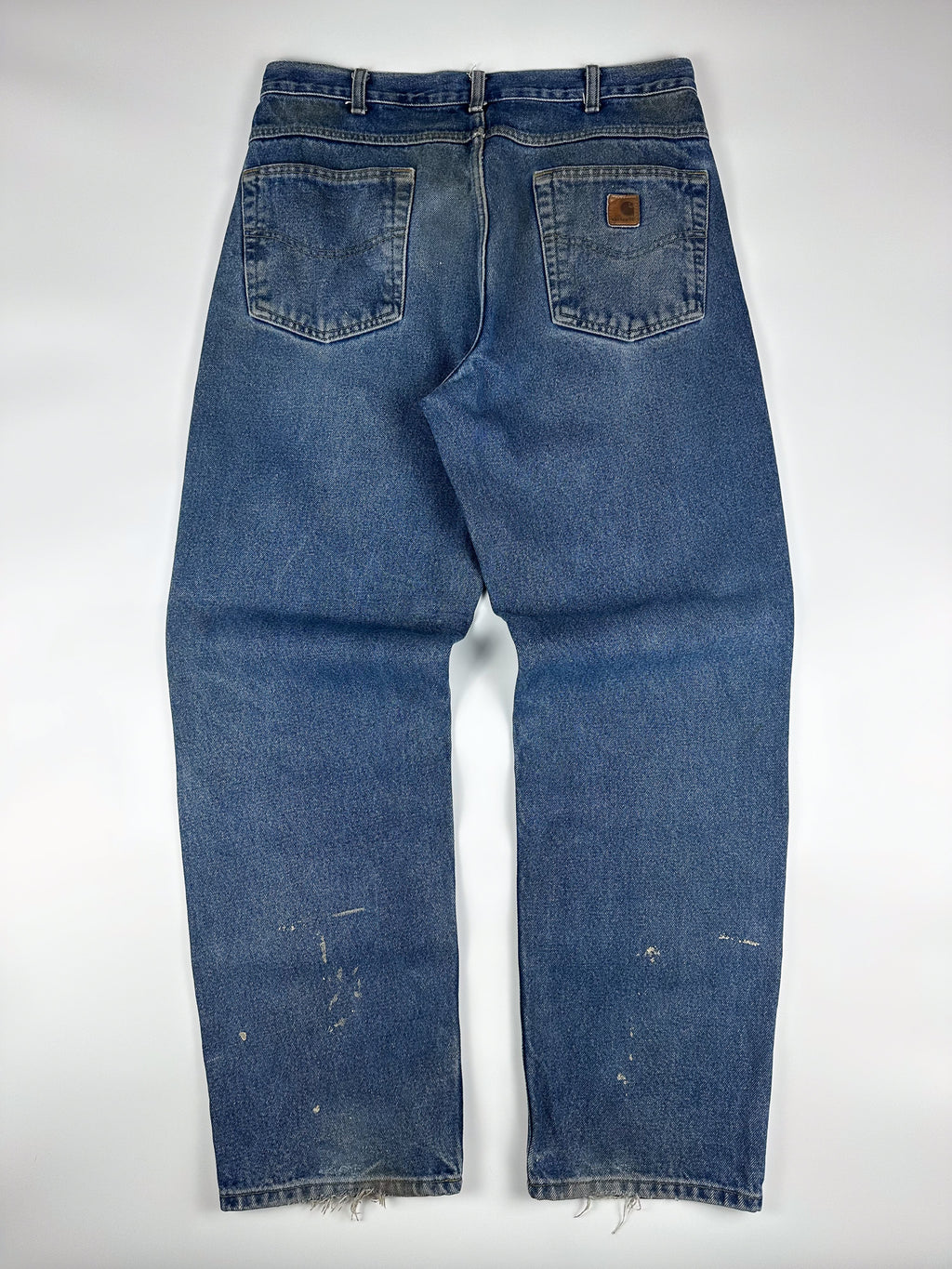 Preloved 2010s Carhartt B180 Relaxed Fit Heavyweight Denim Work Carpenter Jeans (34x31)