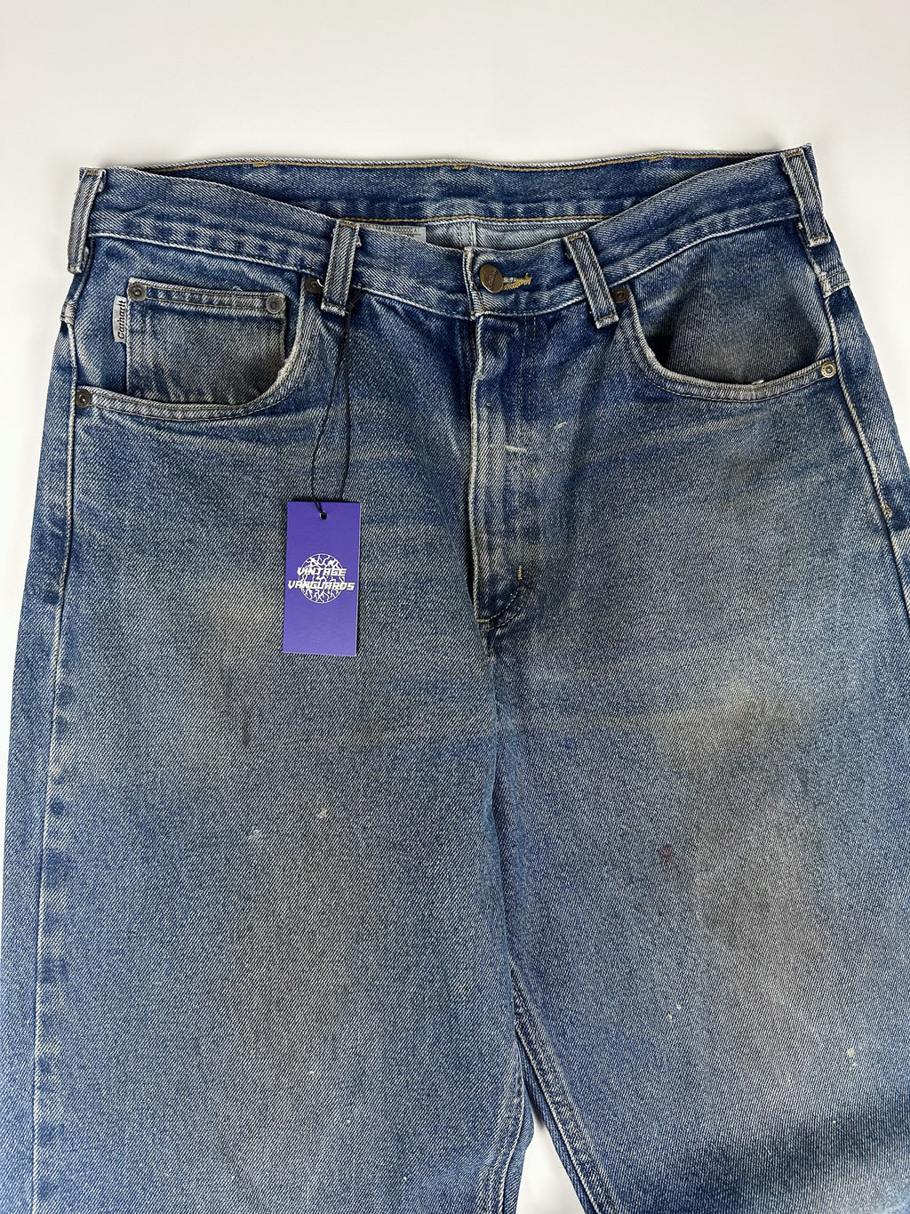 Preloved 2010s Carhartt B180 Relaxed Fit Heavyweight Denim Work Carpenter Jeans (34x31)