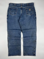Vintage 00s Carhartt Flame Resistant Heavyweight 5-Pocket Denim Carpenter Jeans (40x30)
