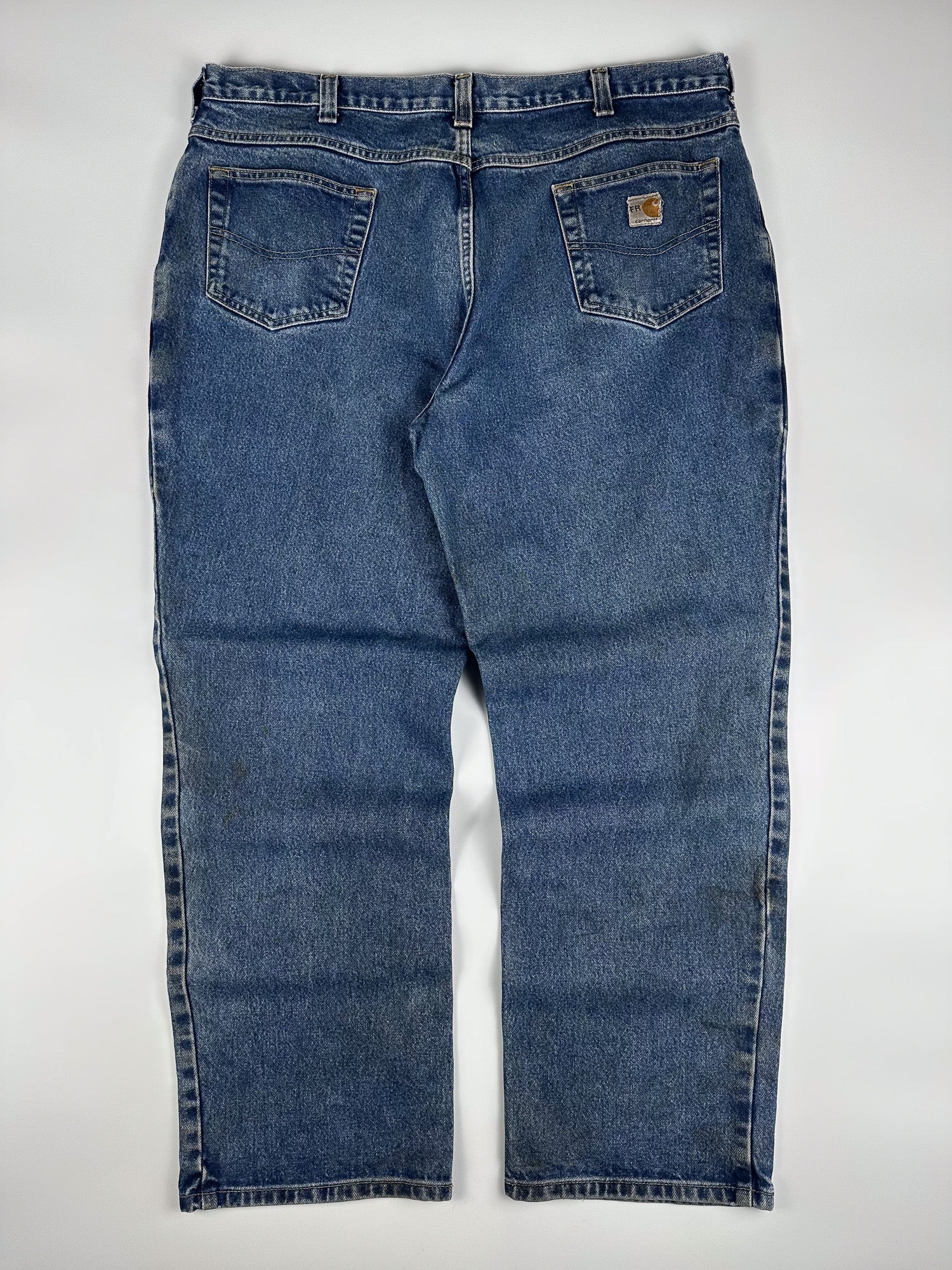 Vintage 00s Carhartt Flame Resistant Heavyweight 5-Pocket Denim Carpenter Jeans (40x30)