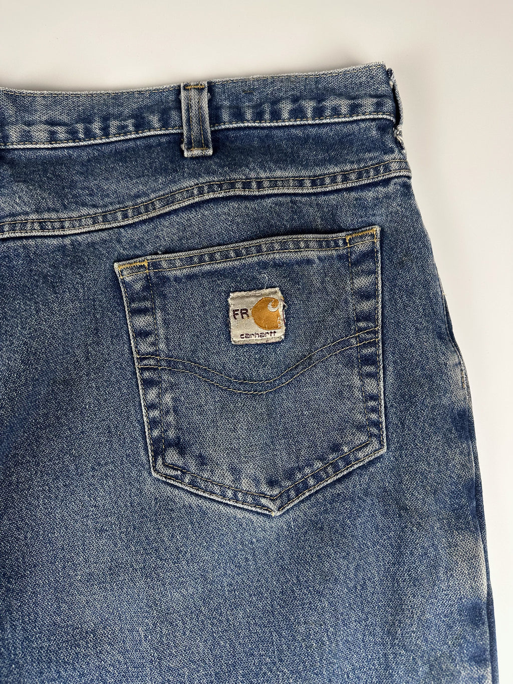 Vintage 00s Carhartt Flame Resistant Heavyweight 5-Pocket Denim Carpenter Jeans (40x30)