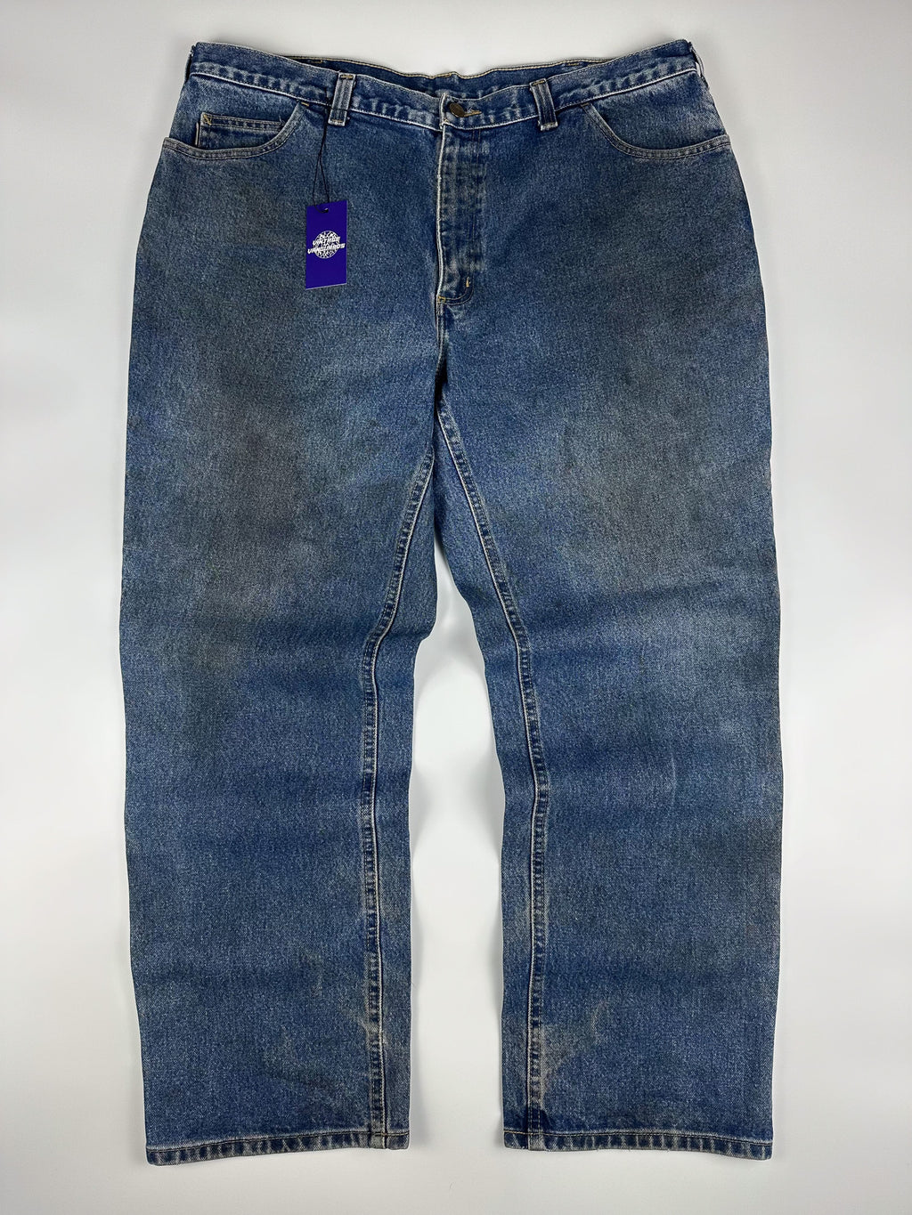 Vintage 00s Carhartt Flame Resistant Heavyweight 5-Pocket Denim Carpenter Jeans (40x30)