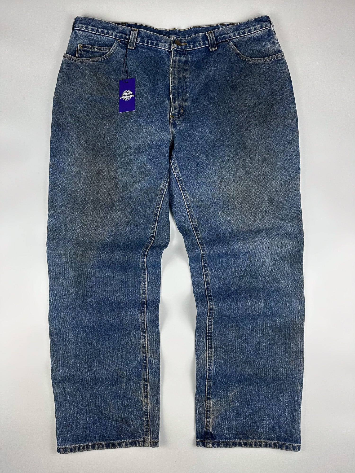 Vintage 00s Carhartt Flame Resistant Heavyweight 5-Pocket Denim Carpenter Jeans (40x30)