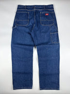 Preloved 2010s Dickies Relaxed Fit Denim Carpenter Workwear Pants (38x30)