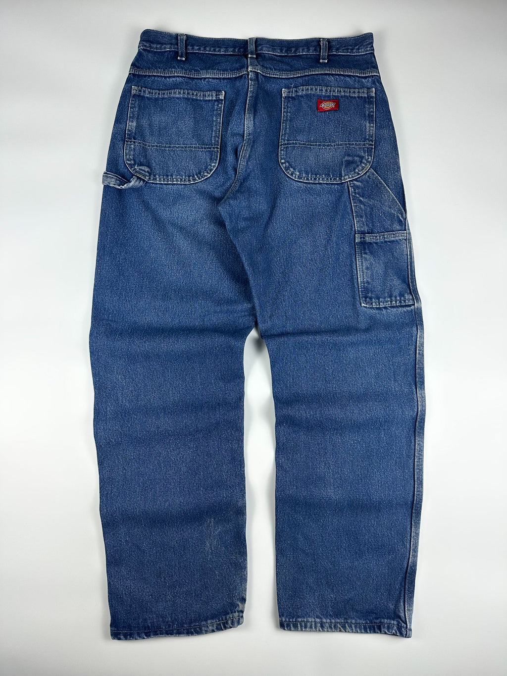Preloved 2010s Dickies Relaxed Fit Denim Carpenter Workwear Pants (36x31)