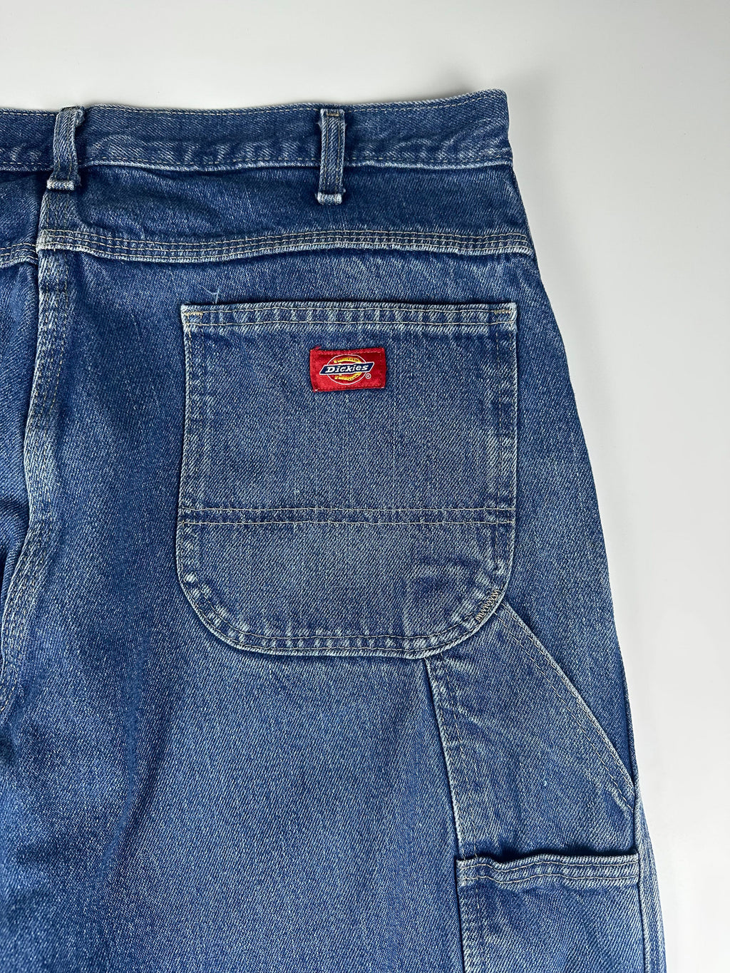Preloved 2010s Dickies Relaxed Fit Denim Carpenter Workwear Pants (36x31)