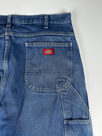 Preloved 2010s Dickies Relaxed Fit Denim Carpenter Workwear Pants (36x31)