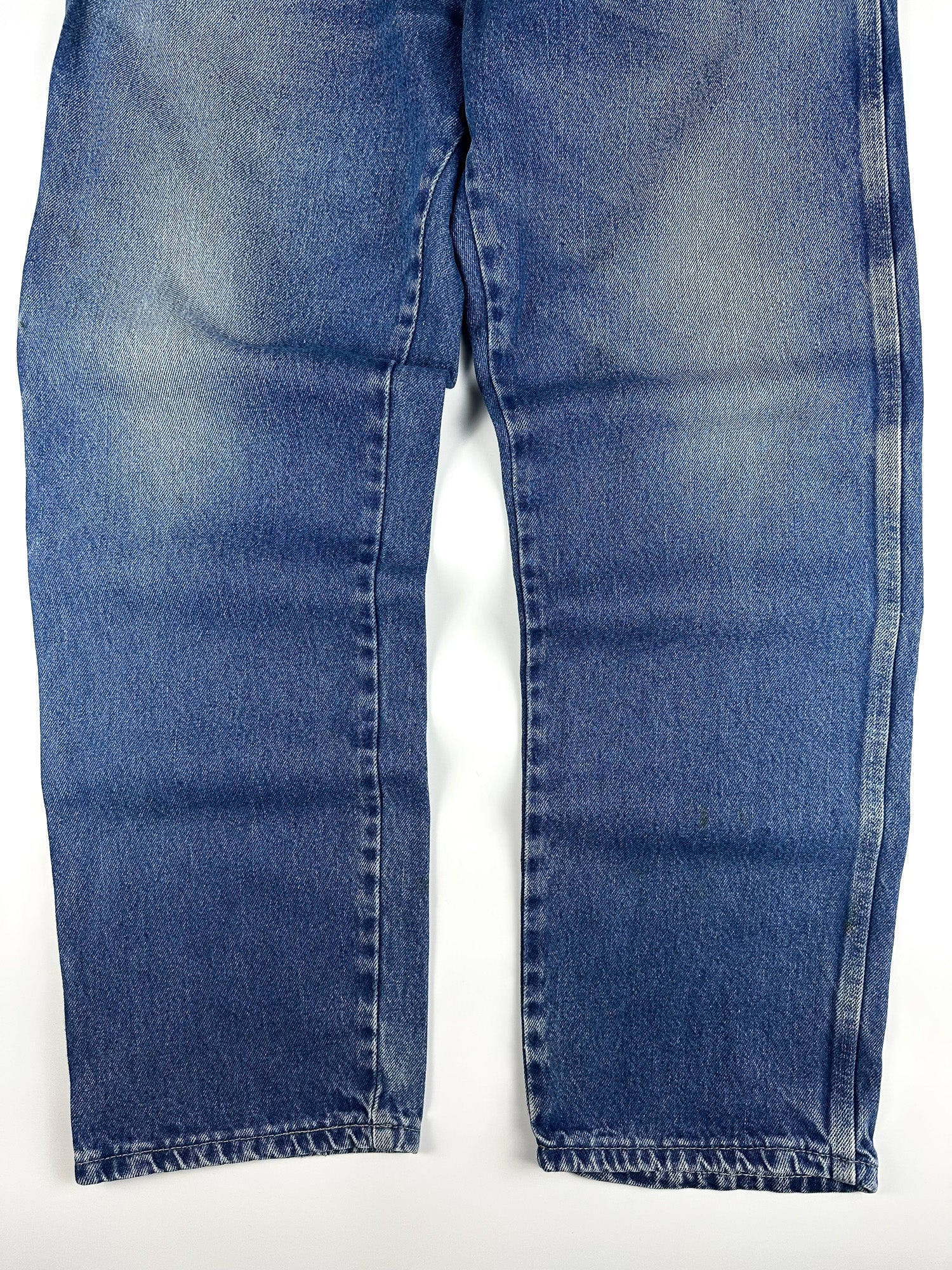 Preloved 2010s Dickies Relaxed Fit Denim Carpenter Workwear Pants (36x31)