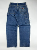 Preloved 2010s Dickies Regular Straight Fit 5-Pocket Denim Heavyweight Workwear Jeans (28x28)