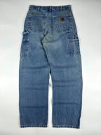 Preloved 2010s Carhartt B13 Original Dungaree Fit Workwear Carpenter Jeans (31x31)