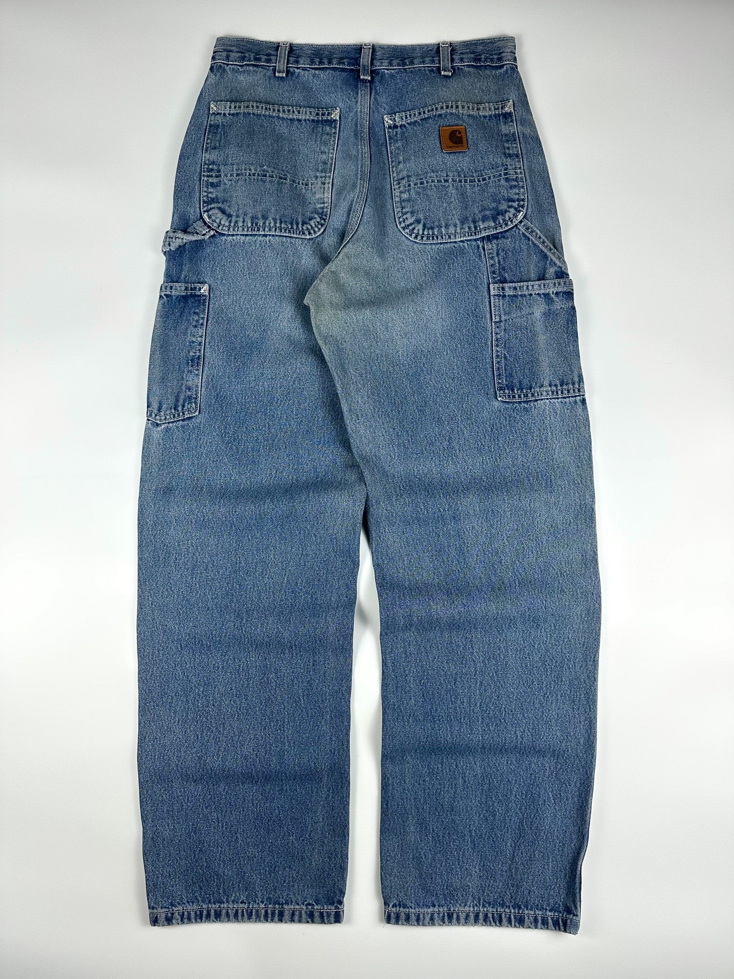 Preloved 2010s Carhartt B13 Original Dungaree Fit Workwear Carpenter Jeans (31x31)