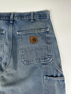 Preloved 2010s Carhartt B13 Original Dungaree Fit Workwear Carpenter Jeans (31x31)