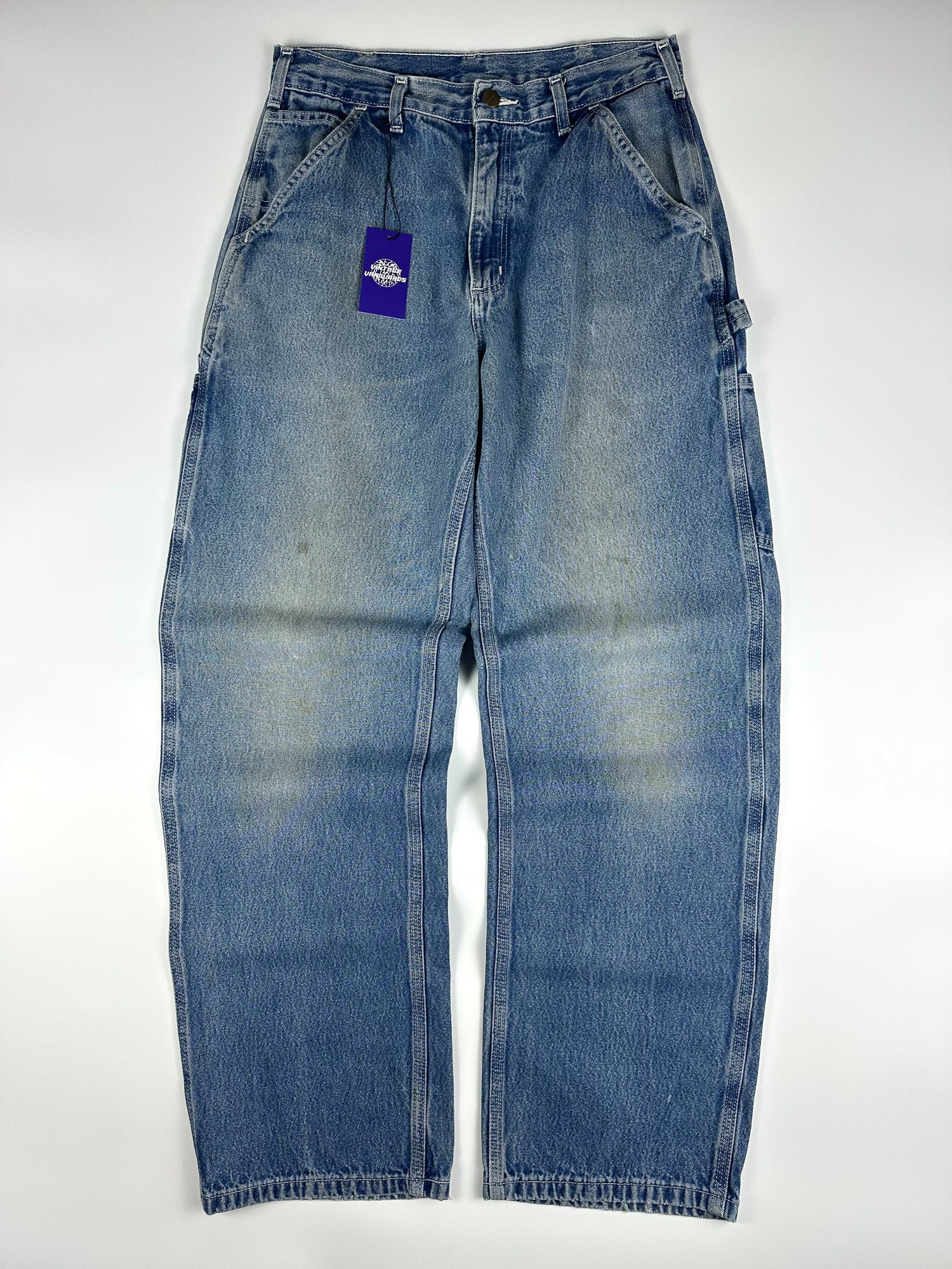 Preloved 2010s Carhartt B13 Original Dungaree Fit Workwear Carpenter Jeans (31x31)