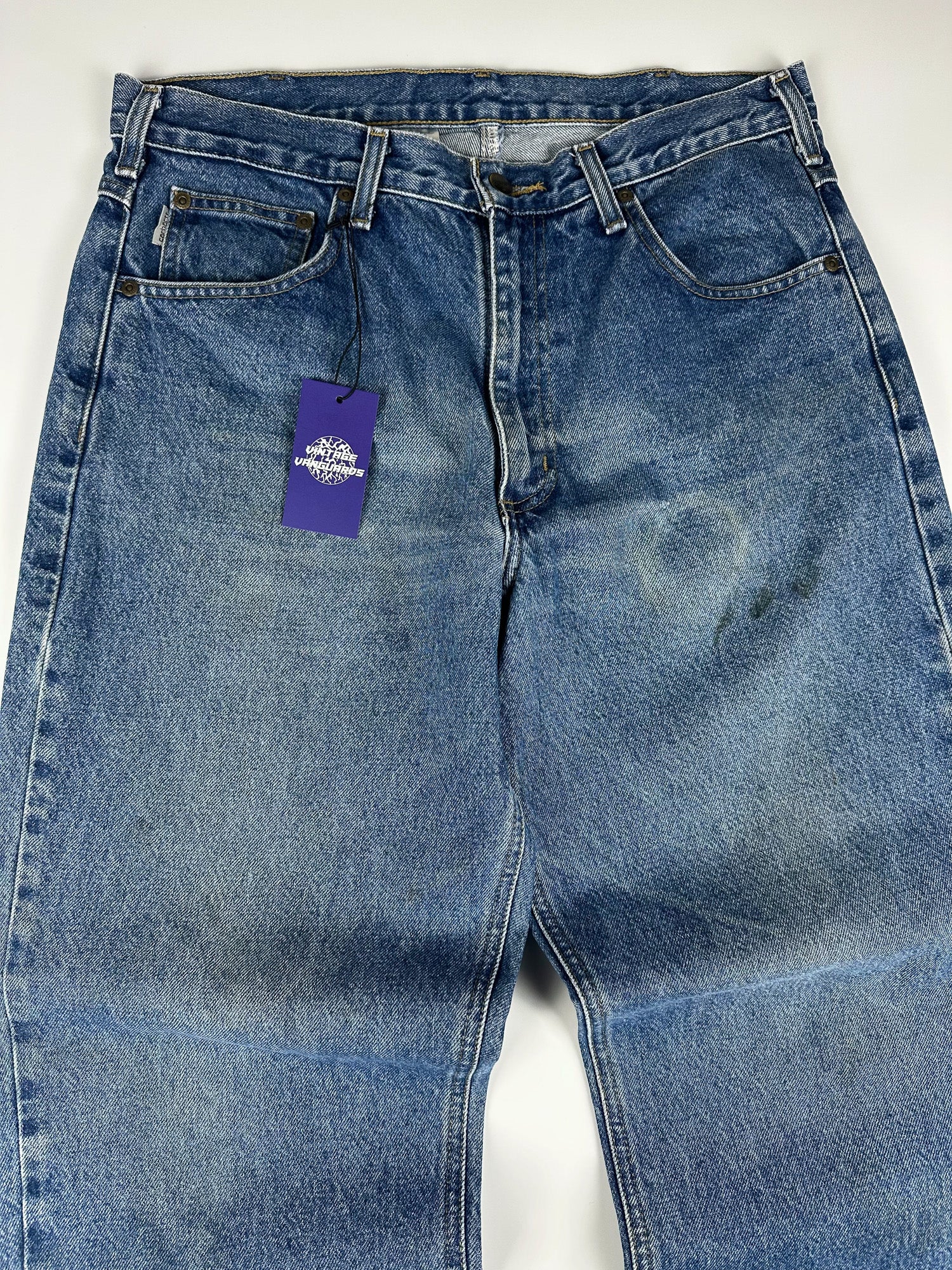 Preloved 2010s Carhartt B17 Relaxed Fit Workwear Carpenter Jeans (34x31)
