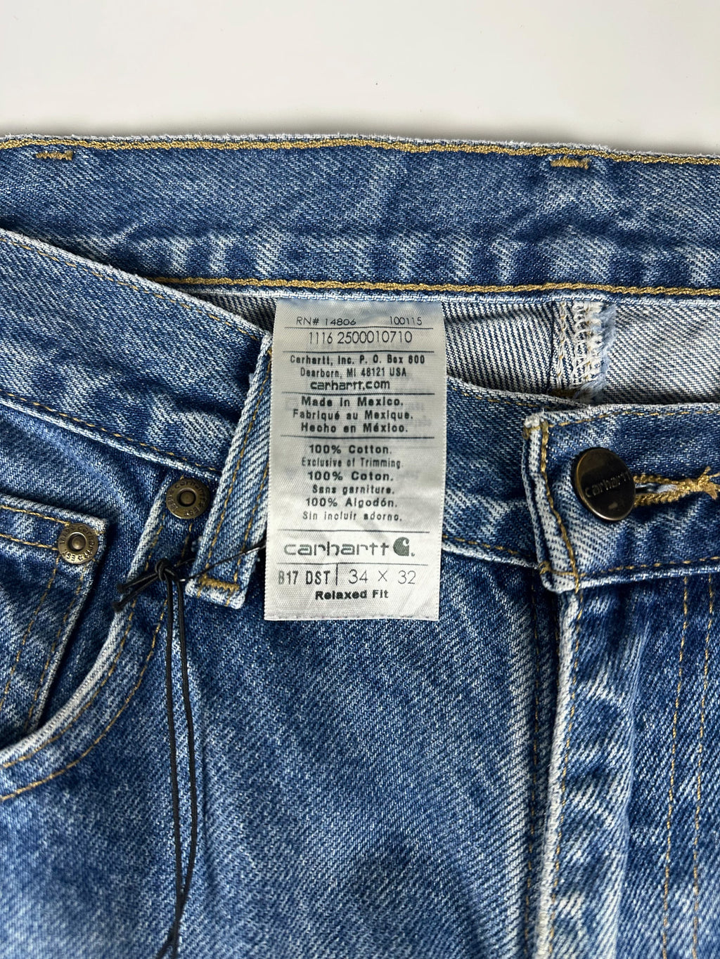 Preloved 2010s Carhartt B17 Relaxed Fit Workwear Carpenter Jeans (34x31)