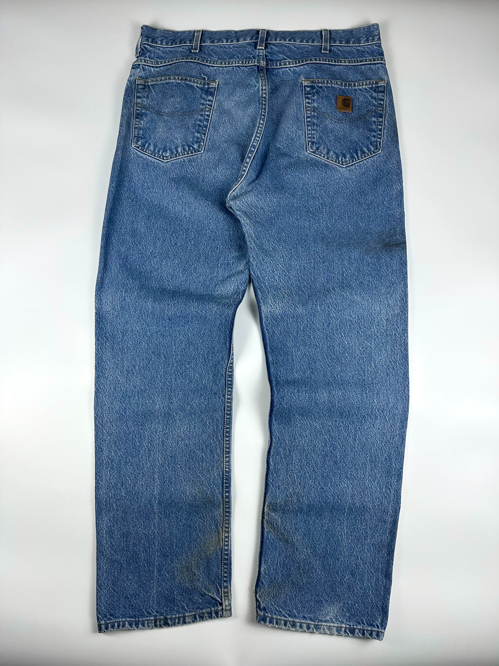 Vintage 00s 2002 Carhartt B19 Made in Mexico Relaxed Straight Fit Carpenter Jeans (38x31)