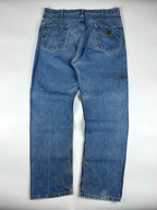 Vintage 00s 2002 Carhartt B19 Made in Mexico Relaxed Straight Fit Carpenter Jeans (38x31)