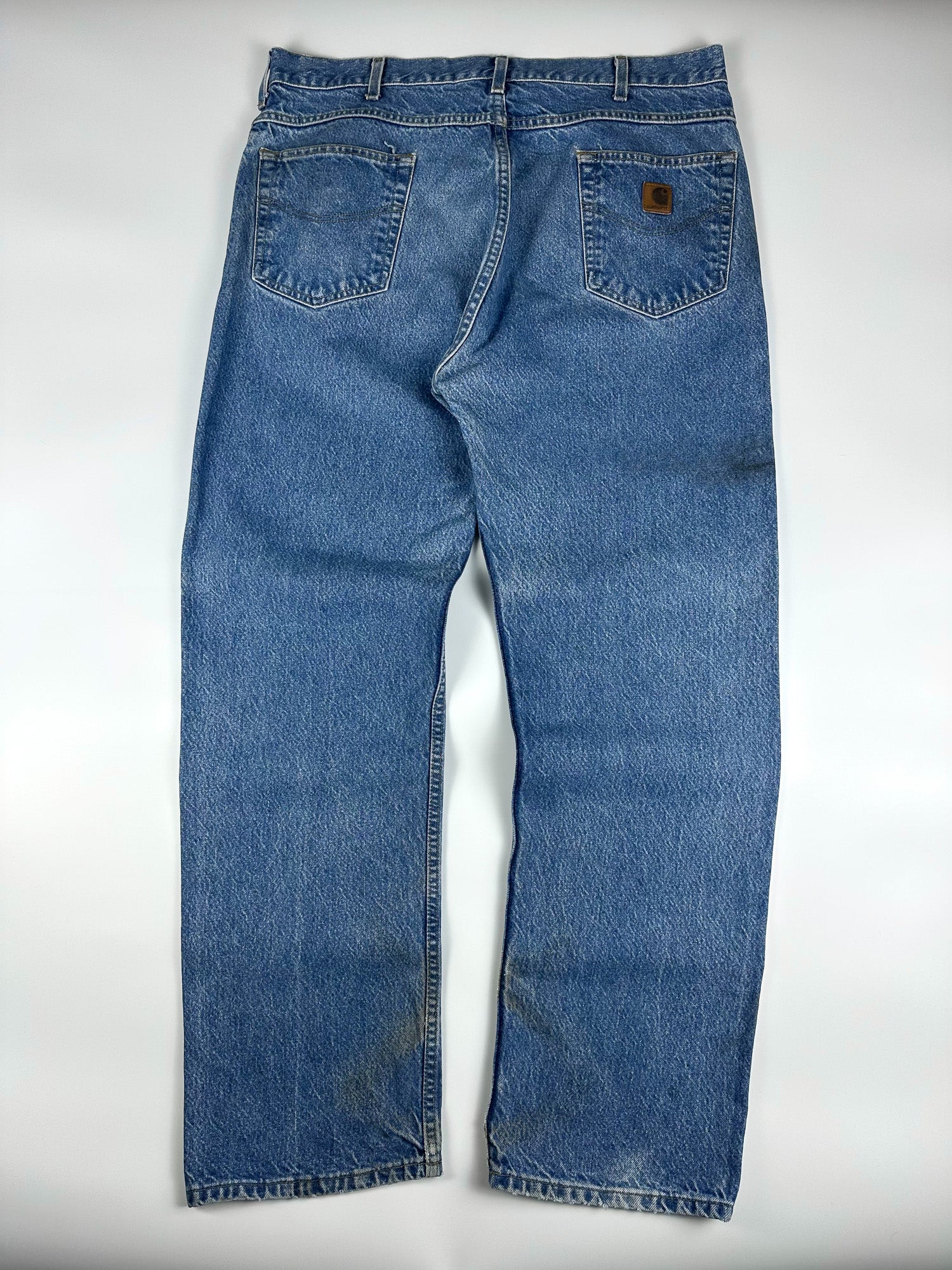 Vintage 00s 2002 Carhartt B19 Made in Mexico Relaxed Straight Fit Carpenter Jeans (38x31)