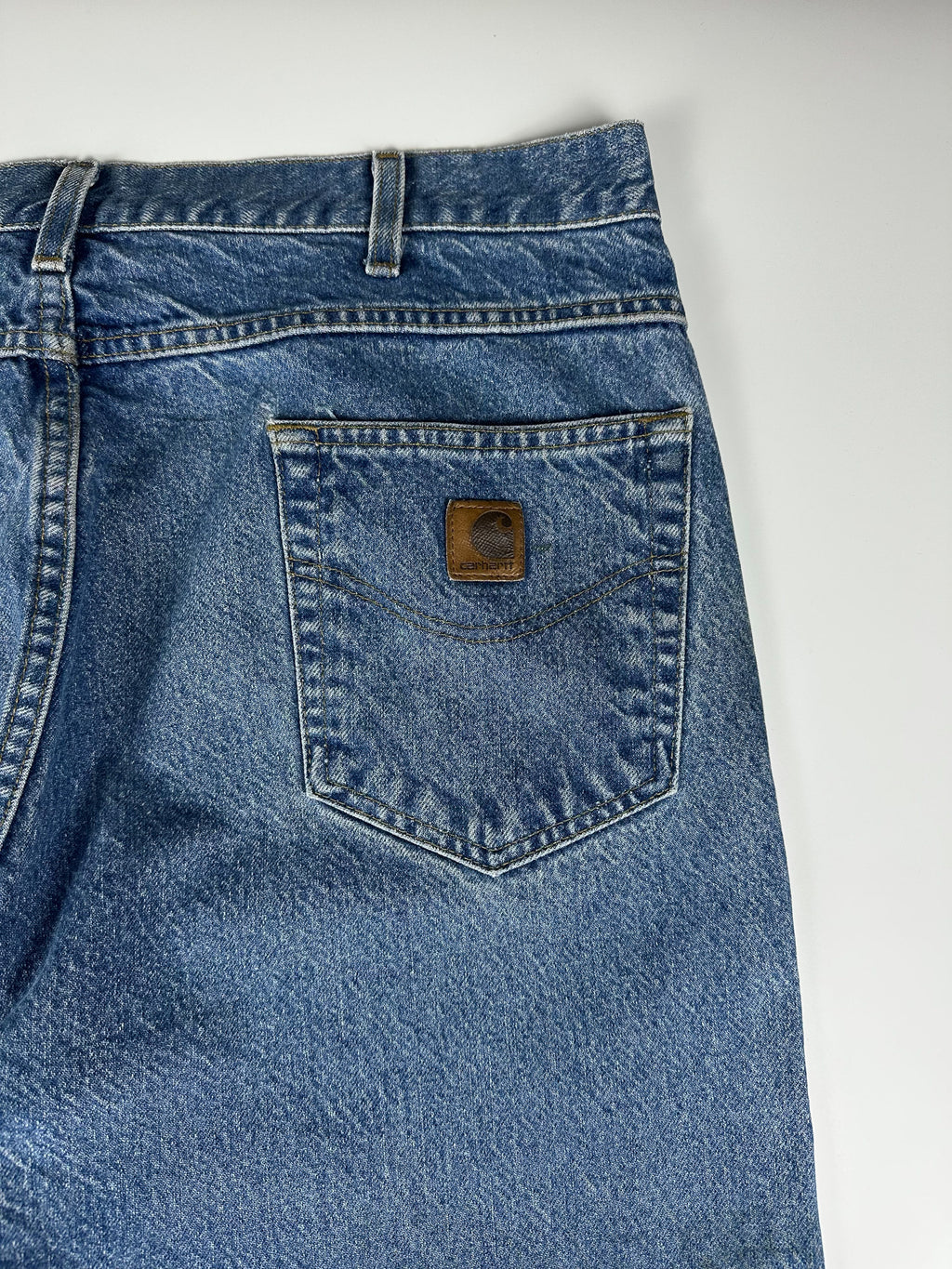 Vintage 00s 2002 Carhartt B19 Made in Mexico Relaxed Straight Fit Carpenter Jeans (38x31)