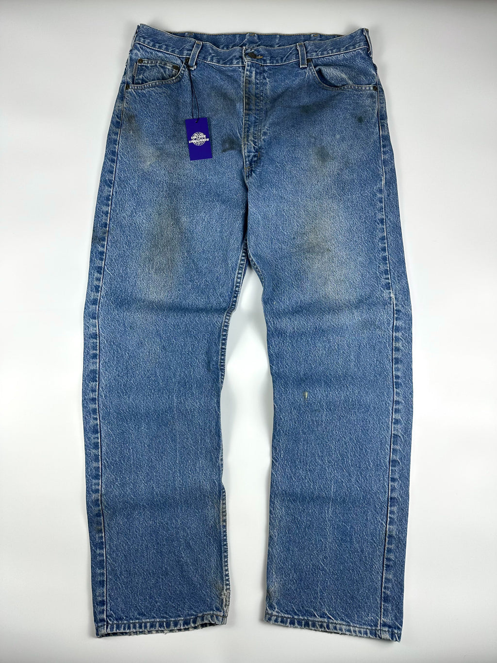 Vintage 00s 2002 Carhartt B19 Made in Mexico Relaxed Straight Fit Carpenter Jeans (38x31)