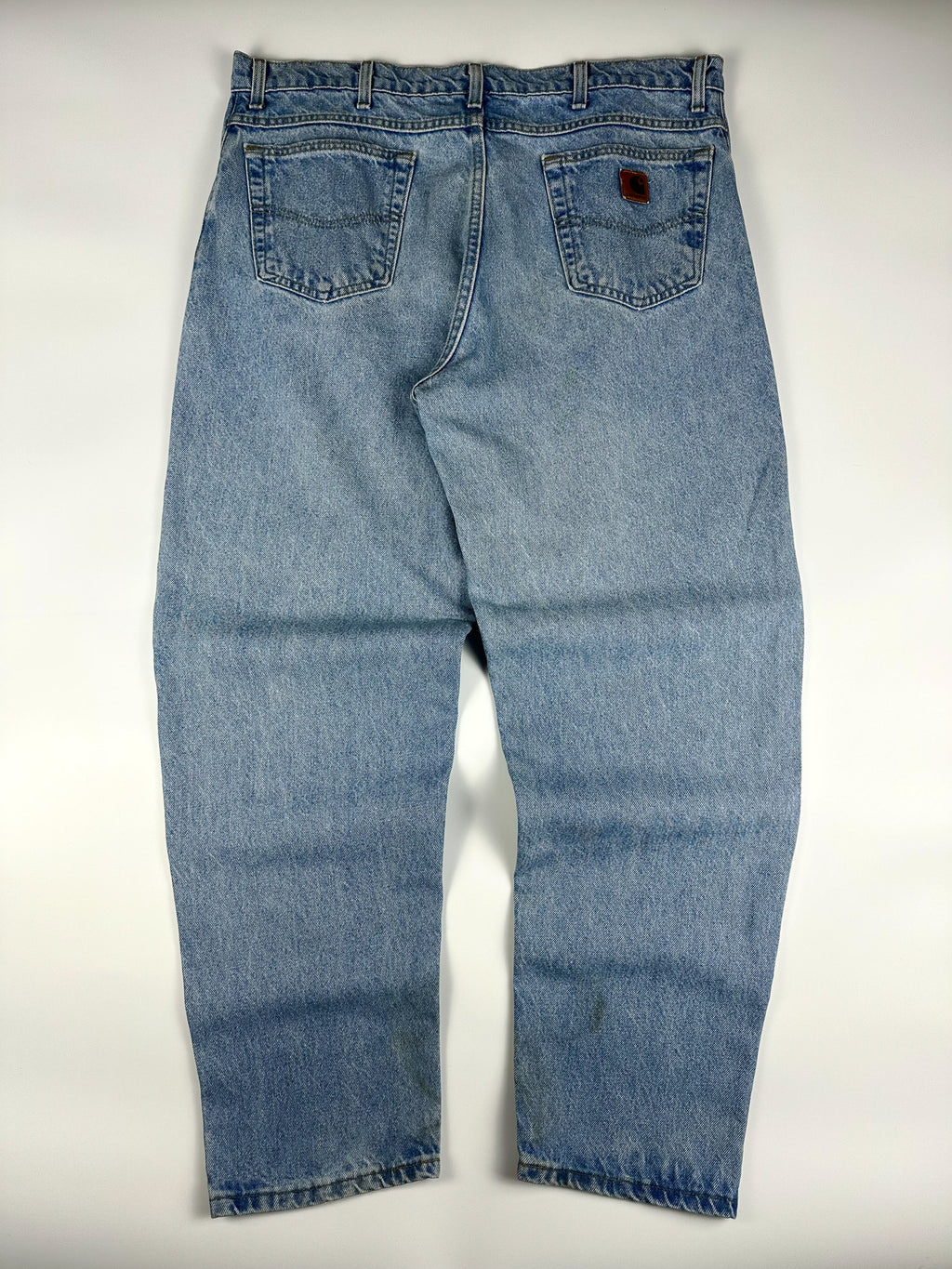 Vintage 90s Carhartt B17 Made in USA Relaxed Straight Fit Workwear Carpenter Jeans (40x31)