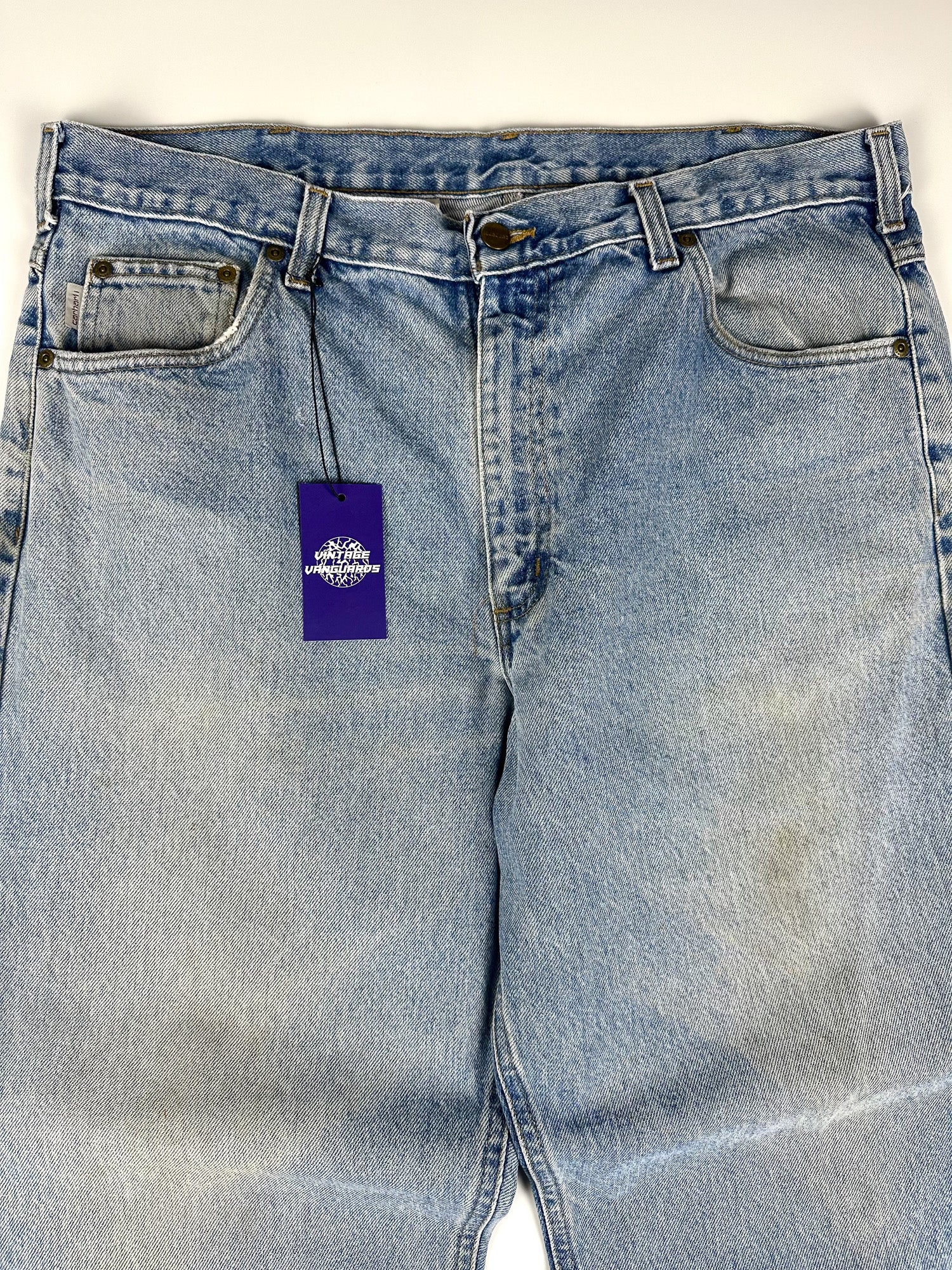 Preloved 2010s Carhartt B17 Relaxed Straight Fit Workwear Carpenter Jeans (37x31)