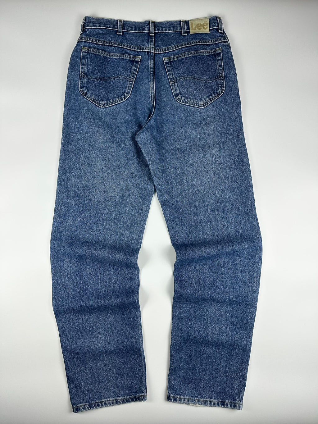 Vintage 90s Lee Rider Straight Relaxed Fit 5-Pocket Denim Jeans (34x32)