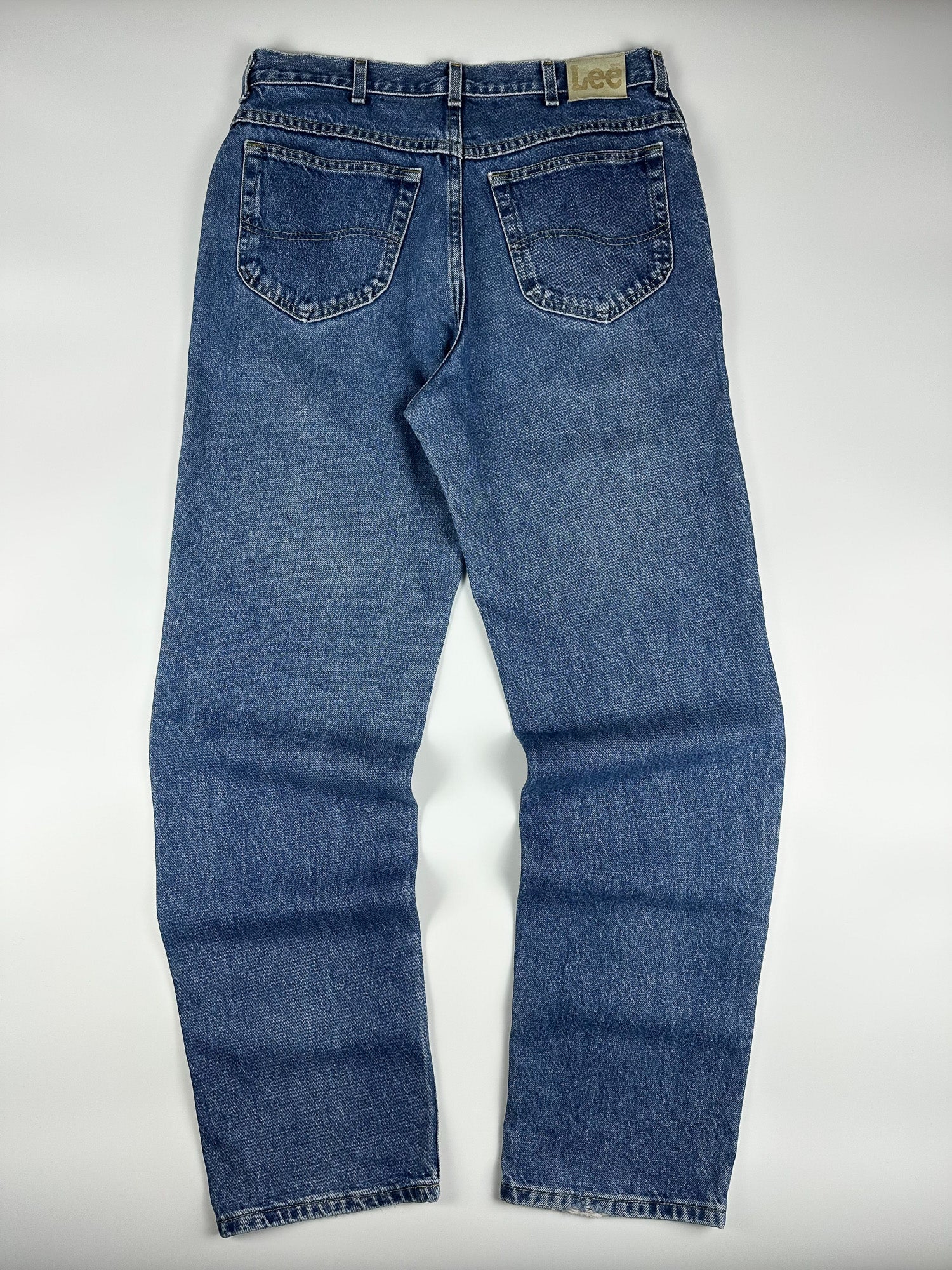 Vintage 90s Lee Rider Straight Relaxed Fit 5-Pocket Denim Jeans (34x32)