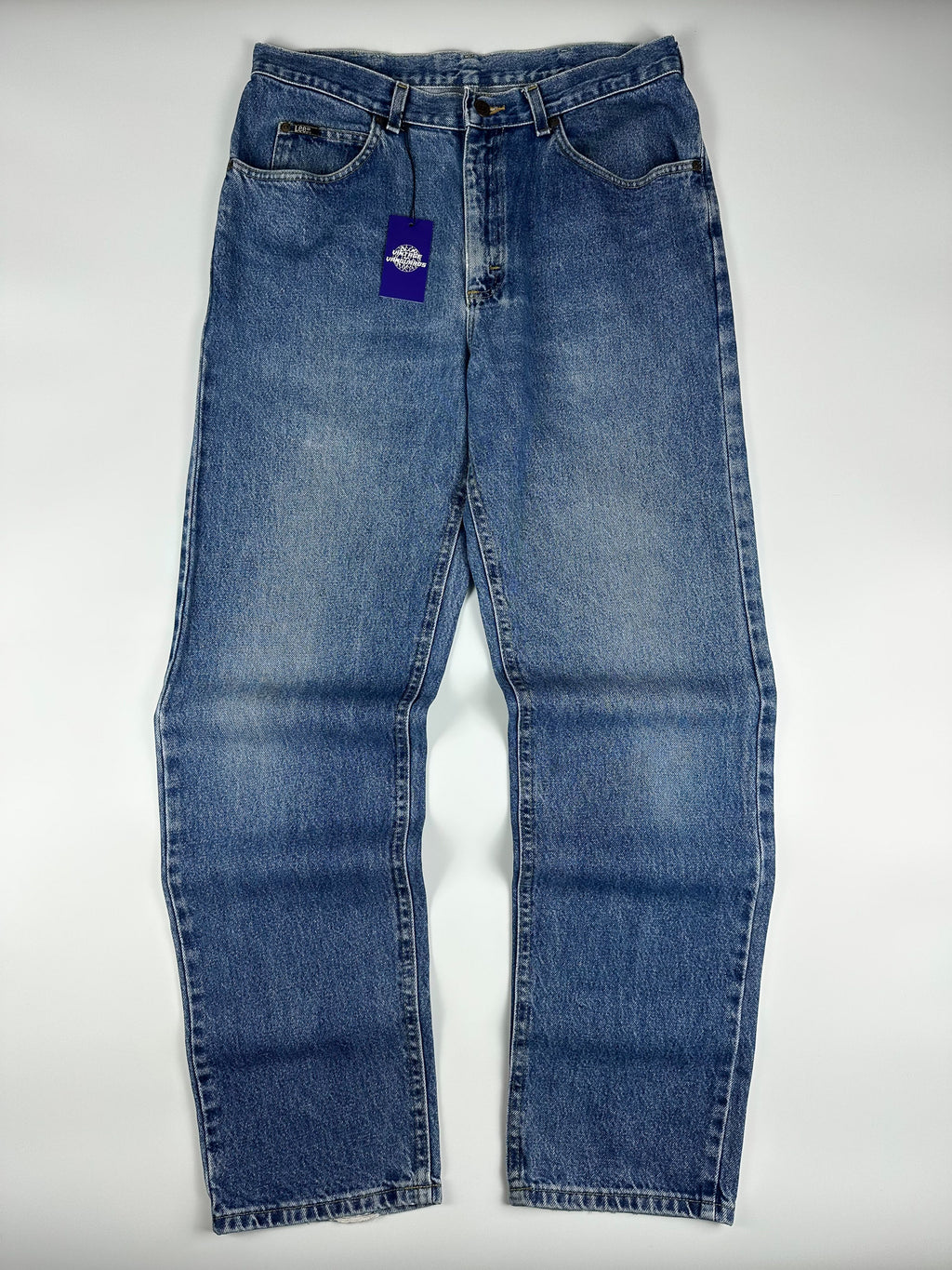 Vintage 90s Lee Rider Straight Relaxed Fit 5-Pocket Denim Jeans (34x32)