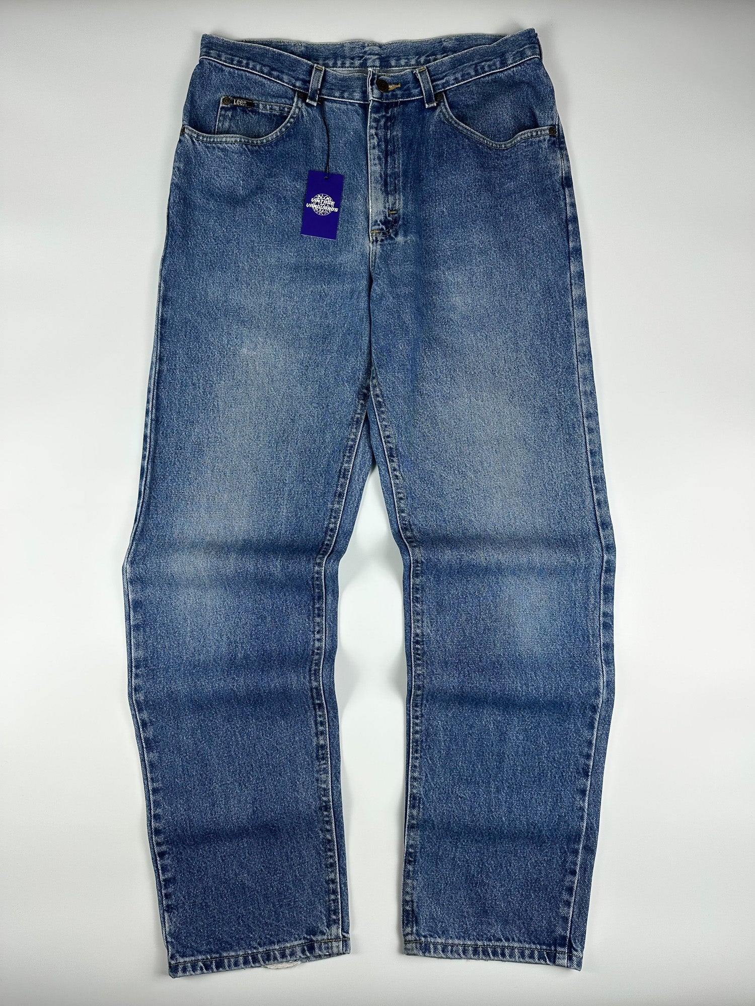Vintage 90s Lee Rider Straight Relaxed Fit 5-Pocket Denim Jeans (34x32)