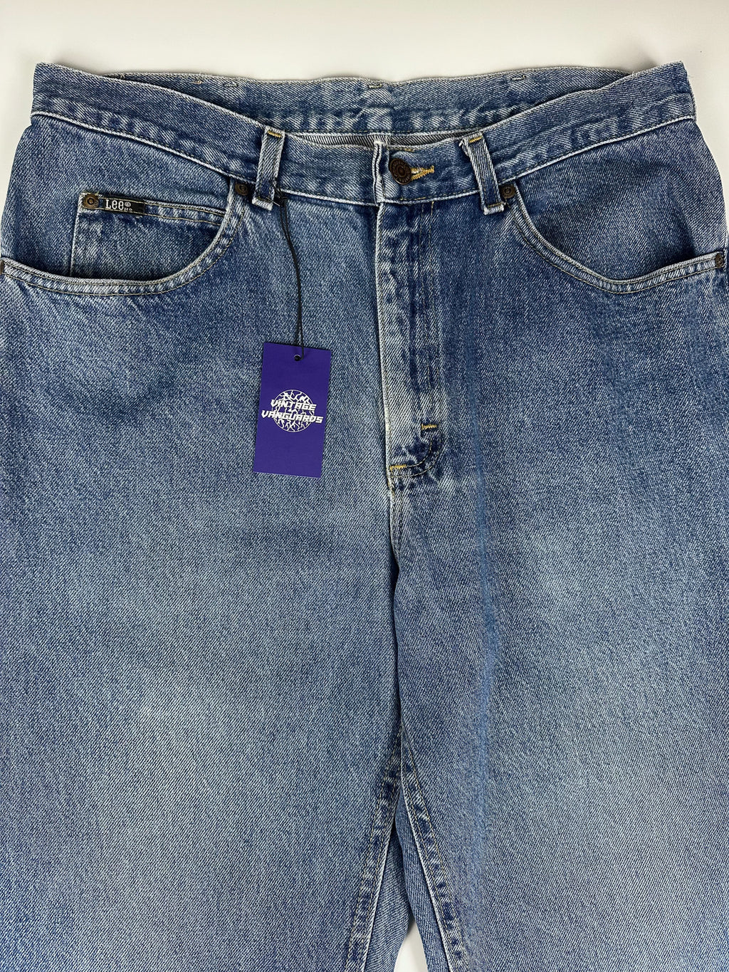 Vintage 90s Lee Rider Straight Relaxed Fit 5-Pocket Denim Jeans (34x32)