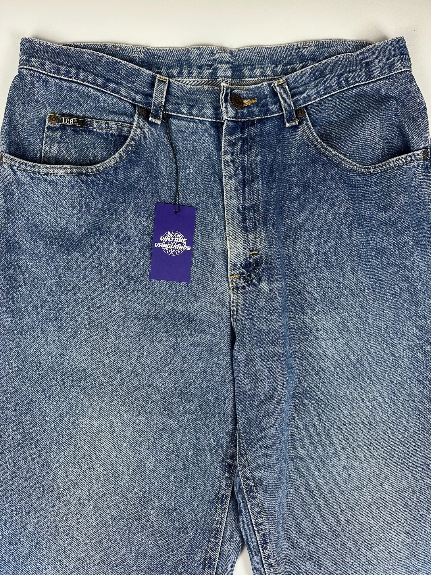 Vintage 90s Lee Rider Straight Relaxed Fit 5-Pocket Denim Jeans (34x32)