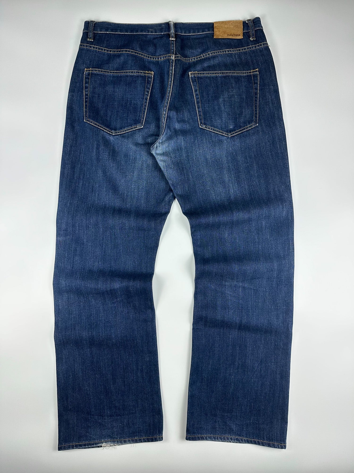 Vintage 00s Nautica Relaxed Wide Fit 5-Pocket Denim Jeans (38x32)