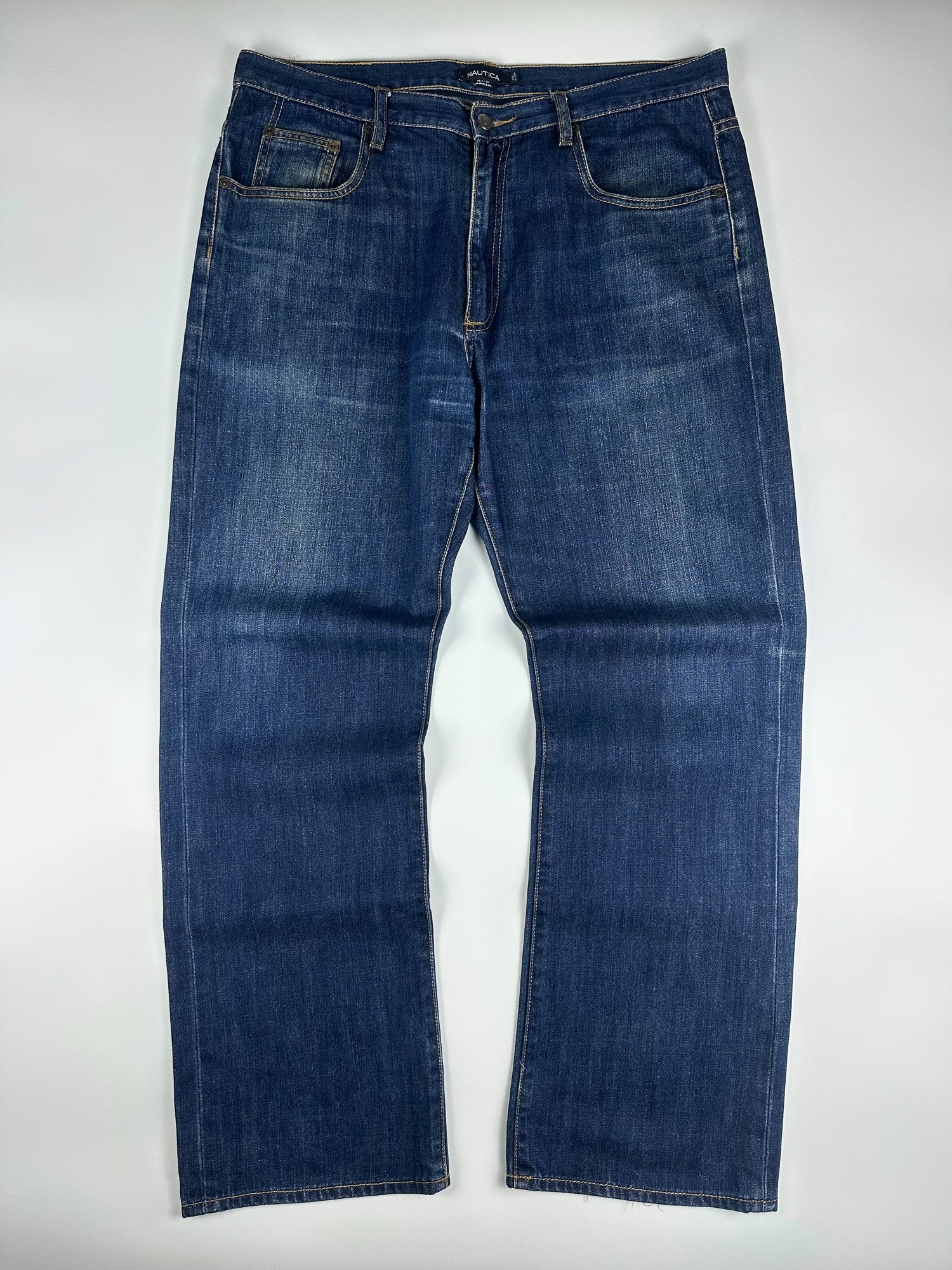 Vintage 00s Nautica Relaxed Wide Fit 5-Pocket Denim Jeans (38x32)