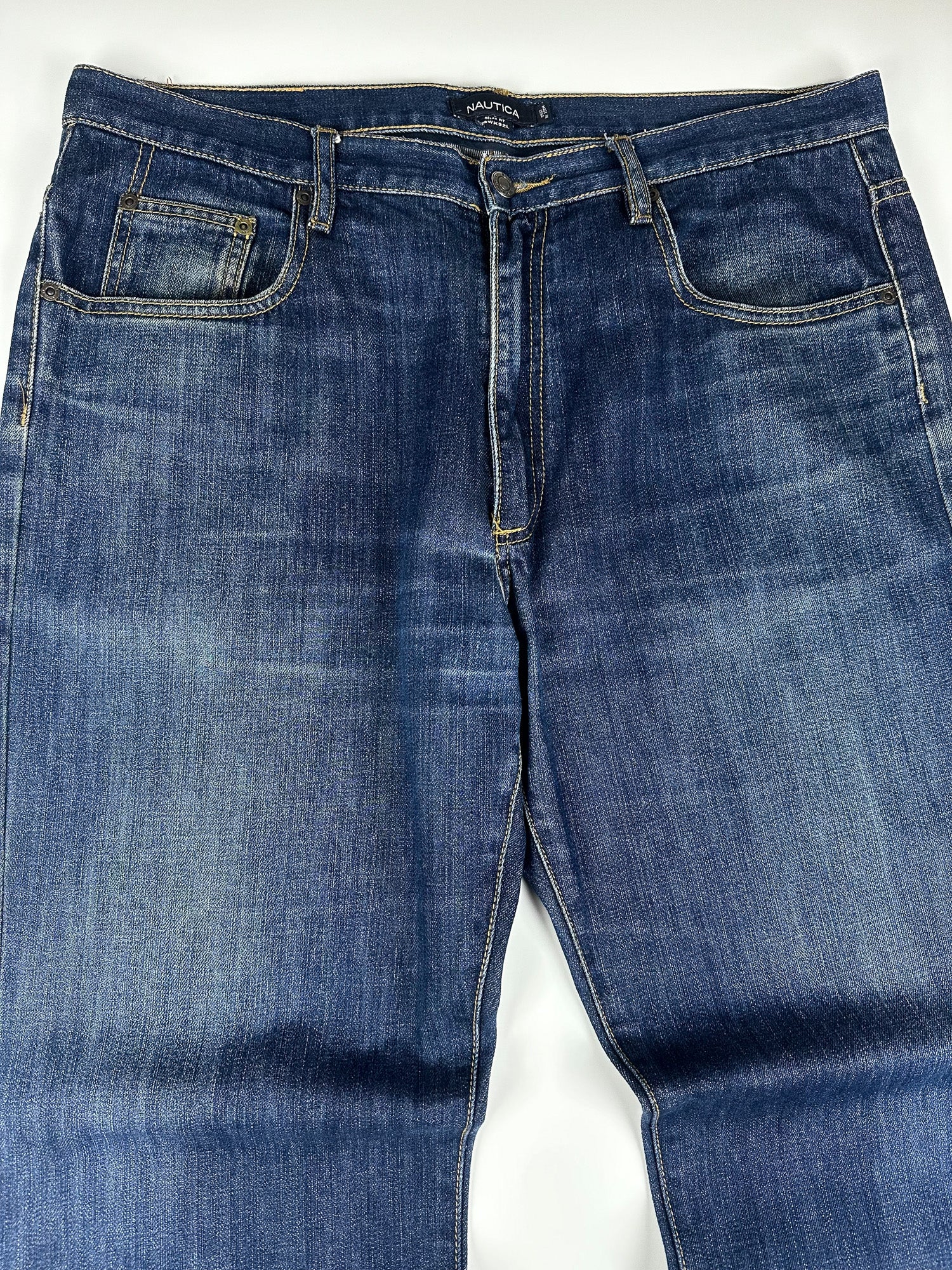 Vintage 00s Nautica Relaxed Wide Fit 5-Pocket Denim Jeans (38x32)