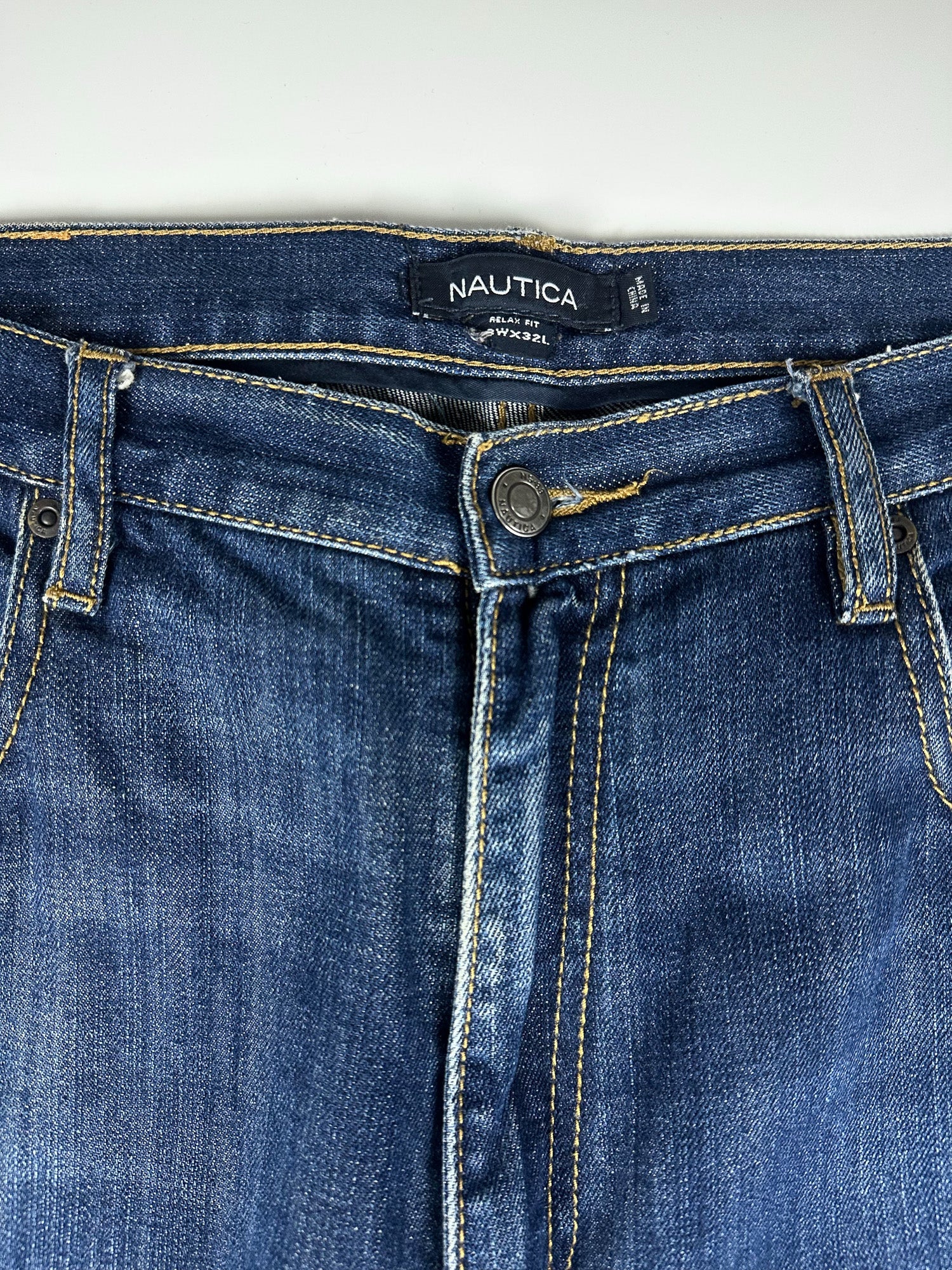 Vintage 00s Nautica Relaxed Wide Fit 5-Pocket Denim Jeans (38x32)