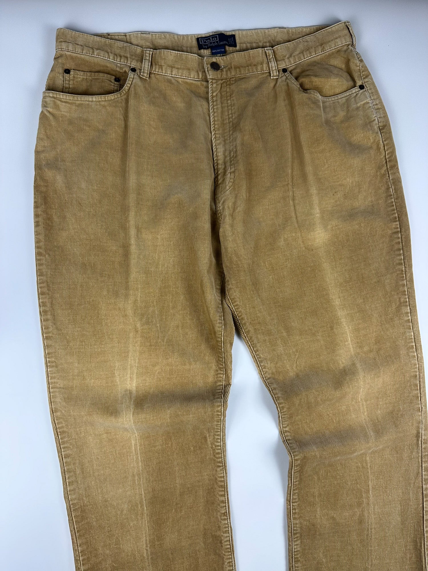 Vintage 90s Polo Ralph Lauren Corduroy 5-Pocket Trouser Pants (40x32)