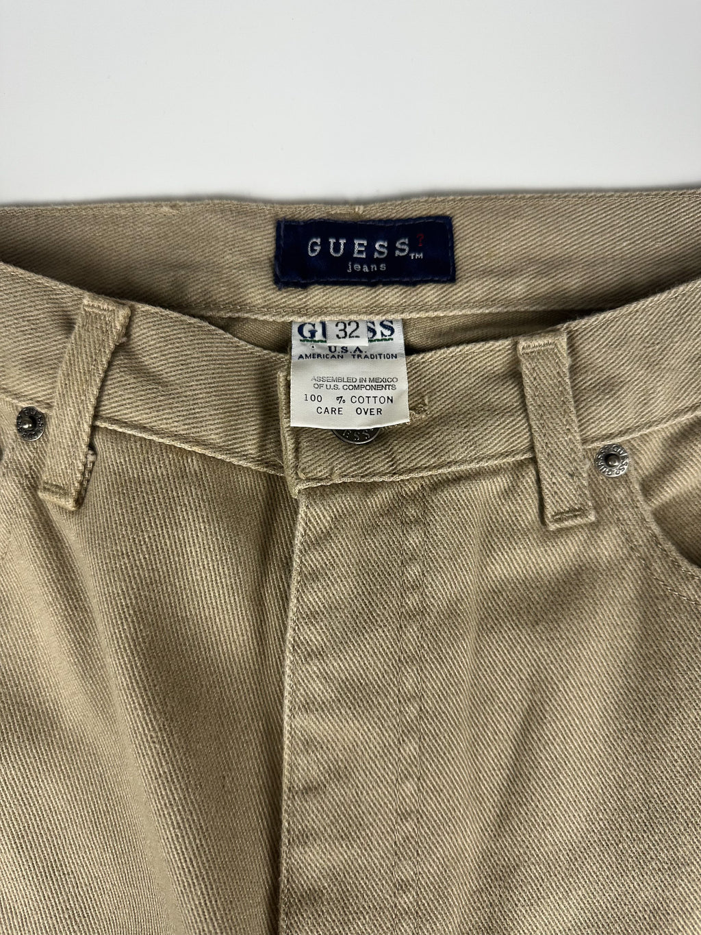 Vintage 90s Guess Jeans Straight Fit 5-Pocket Denim Pants (32x34)