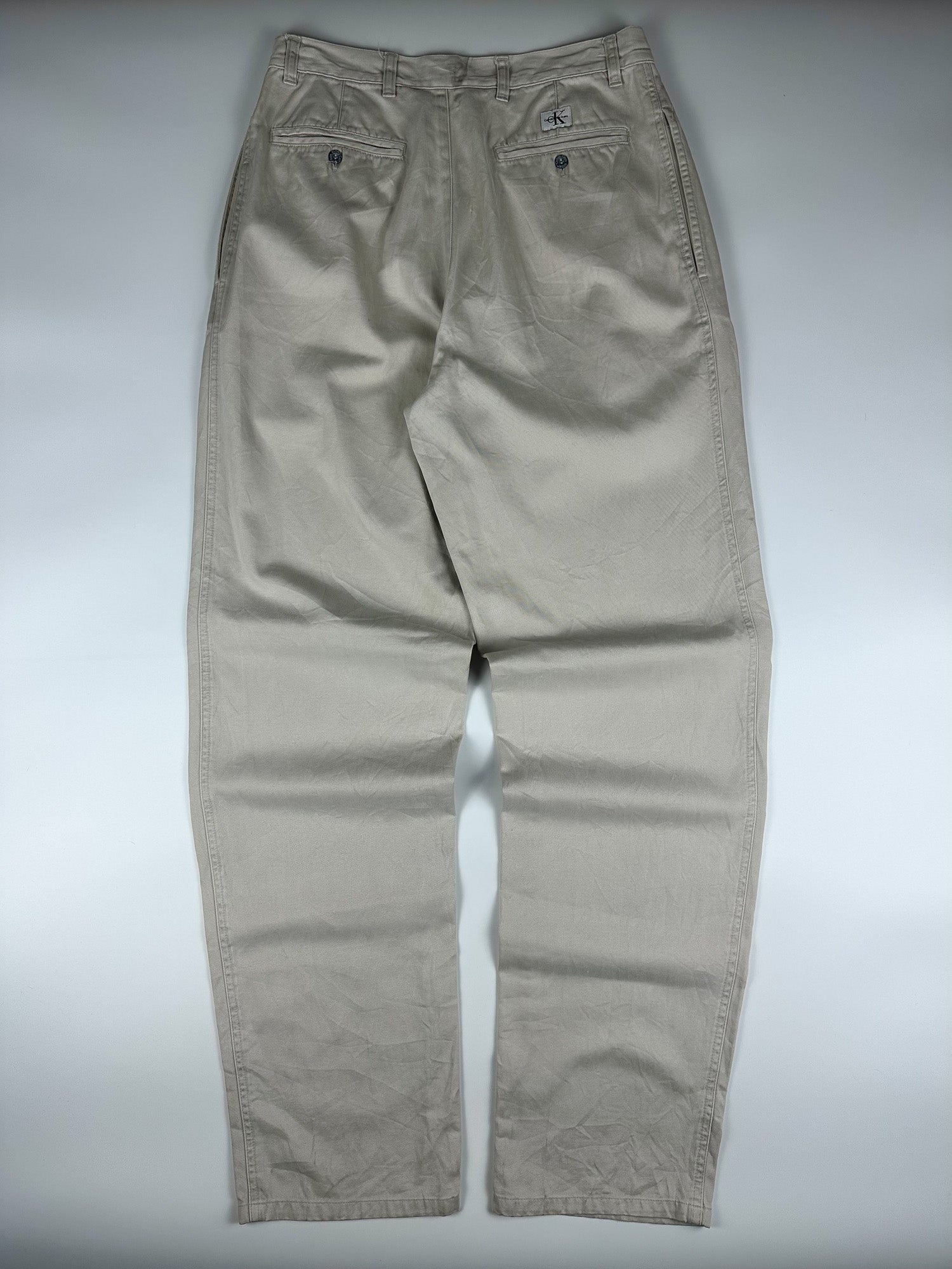 Vintage 90s Calvin Klein Pleated Relaxed Fit Stephens Trouser Pants (30x32)