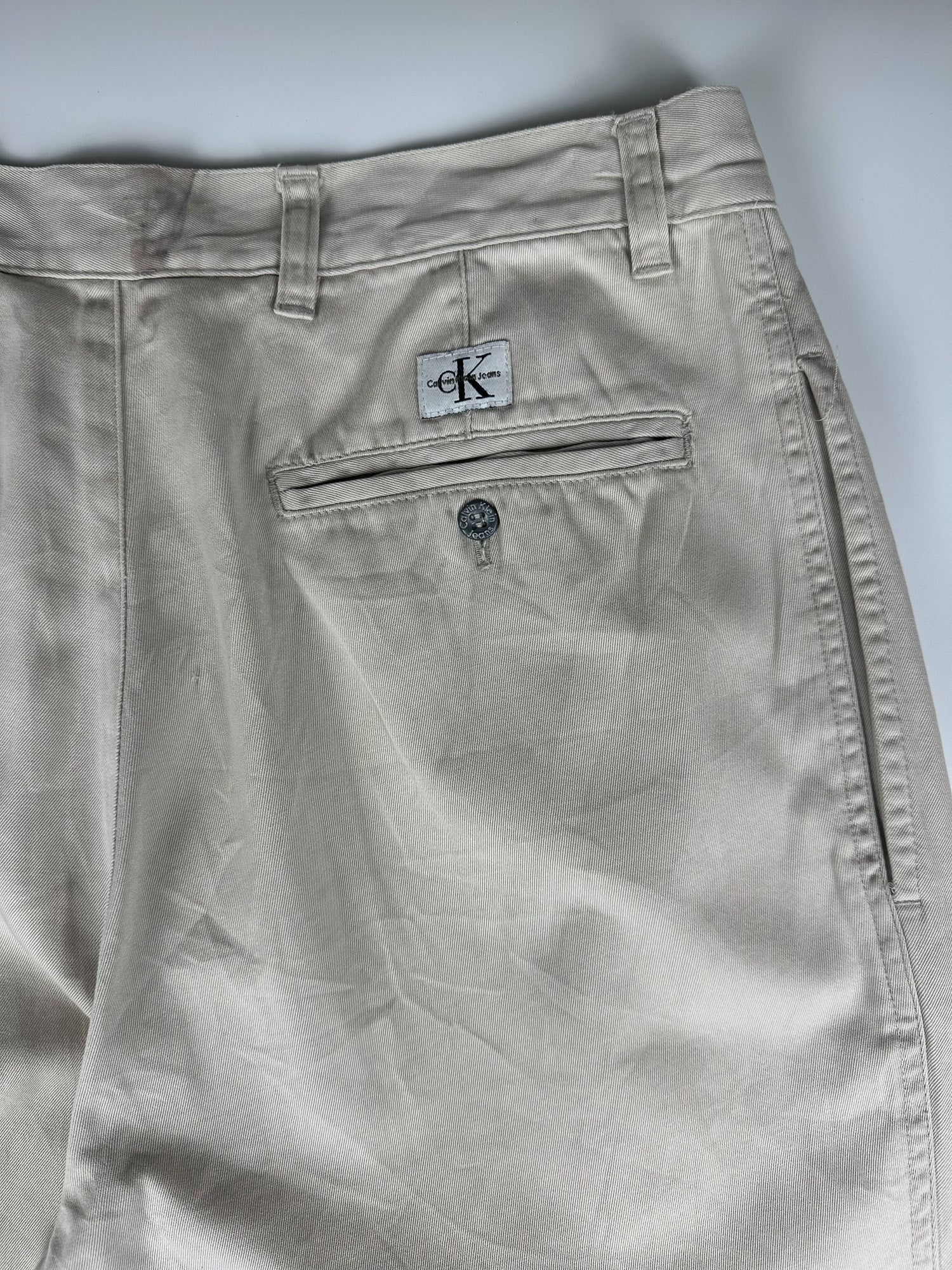 Vintage 90s Calvin Klein Pleated Relaxed Fit Stephens Trouser Pants (30x32)