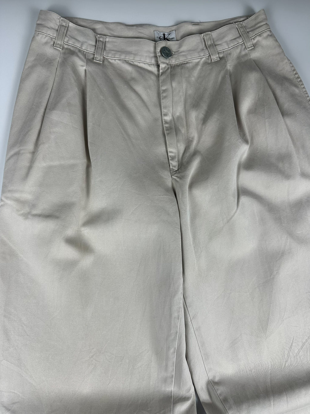 Vintage 90s Calvin Klein Pleated Relaxed Fit Stephens Trouser Pants (30x32)