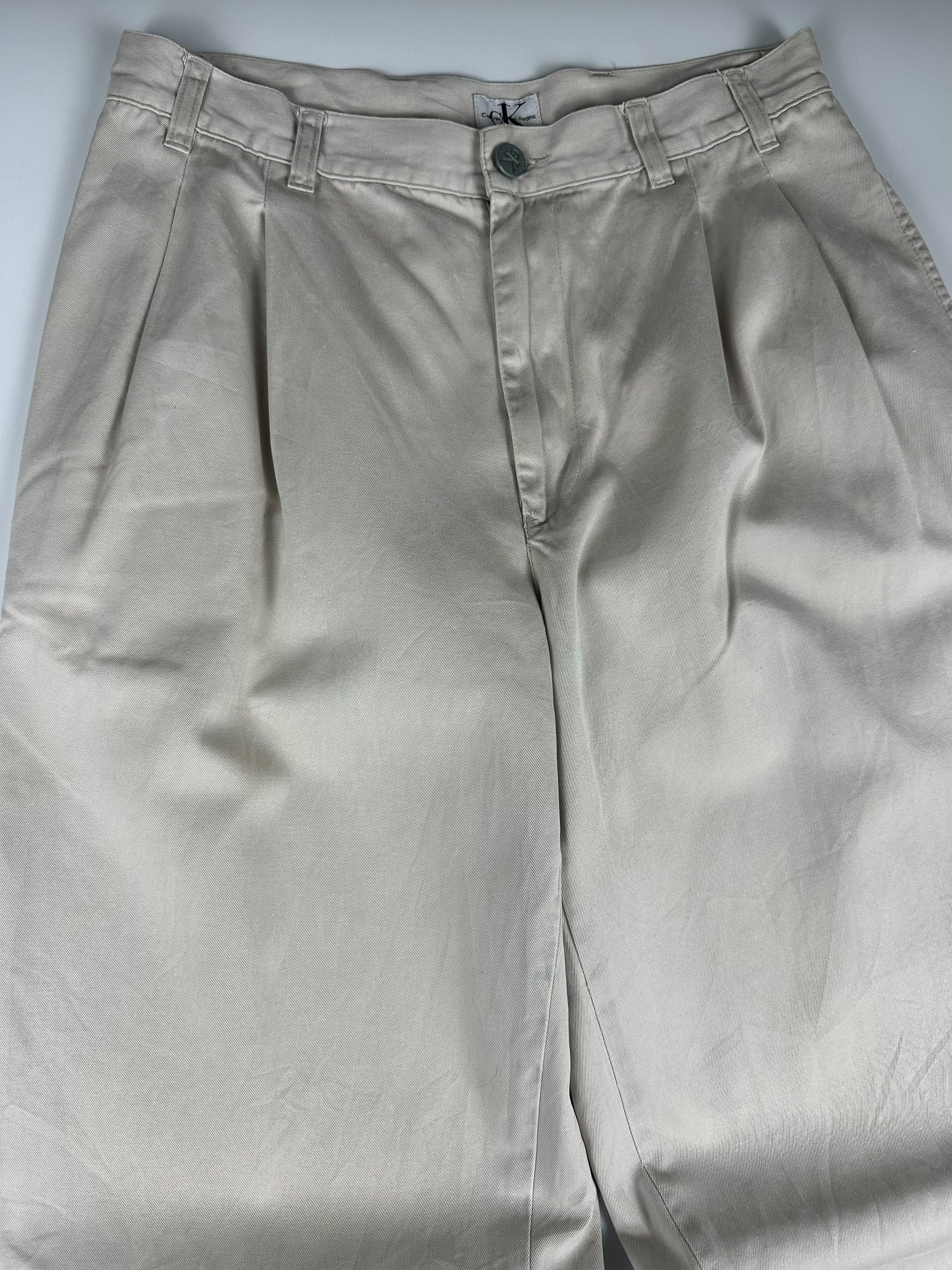 Vintage 90s Calvin Klein Pleated Relaxed Fit Stephens Trouser Pants (30x32)