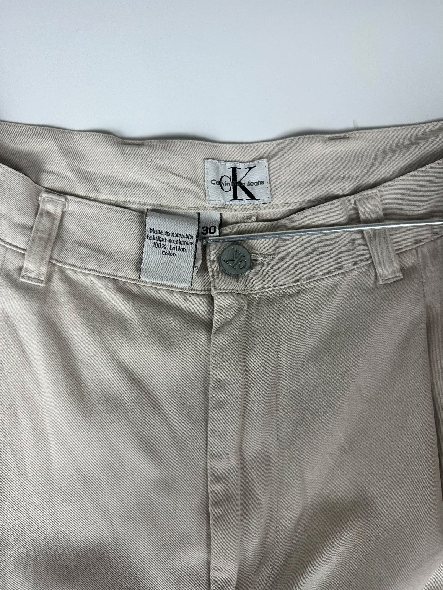 Vintage 90s Calvin Klein Pleated Relaxed Fit Stephens Trouser Pants (30x32)